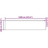  Čipkasta zavjesa sa zavjesama Bijelo 1200 x 280 cm Poliester | shoptok.hr