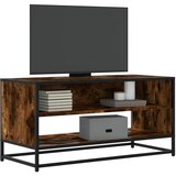 TV ormarić boja hrasta 91x40x46 cm konstruirano drvo i metal | shoptok.hr