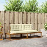  Set vanjskih sofa s jastukom Prirodna i krem | shoptok.hr