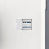 vidaXL dostopne plošče 2 kosa bela barva krema + strop antracit, temno srebrna cev kot vzorec in povezava ABS plastika | Shoptok.si