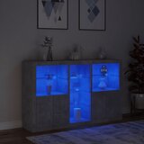  Komoda s LED svjetlima siva boja betona 162 x 37 x 100 cm | shoptok.hr