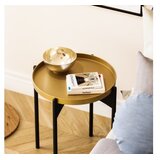 HANNAH HOME Club sto Shb 44x57x44cm Crno-zlatni | Eponuda.ba