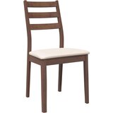 vidaXL Jedilni stoli z blazinami 2 kosa Brown Solid Wood Rubber | Shoptok.si
