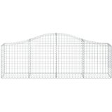  Lučne gabionske košare 6 kom 200x30x60/80 cm pocinčano željezo | shoptok.hr