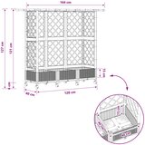  Povišeni krevet s mrežom i krovom Svjetlosiva 164 x 40 x 127 cm | shoptok.hr