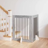 Vrata za pse s postoljem 2 pcs Siva sonoma 80 x 100 cm | shoptok.hr