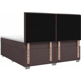  Boxspring krevet s madracem Tamno smeđa 160 x 200 cm Tkanina 160 x 200 x 140.5 cm | Shoptok.si