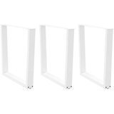  Noge za blagovaonski stol V-oblik 3 kom Bijele 80 x (72-73,3) cm Čelik | Eponuda.com