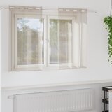 vidaXL Zavjese sa zavjesama 2 pcs Pijesak 140 x 140 cm Poliester | shoptok.hr