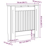  Pokrivač radijatora Hrast sonoma 78 x 19 x 81,5 cm | shoptok.hr