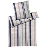 Joop! OBOJESTRANSKA POSTELJNINA BANKS 140/200 cm mako saten modra Cene