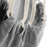 Kondela Viseči gugalni stol, bel/siv, LINDO NEW | Shoptok.si