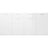 vidaXL Komoda visoki sjaj bijela 160 x 36 x 75 cm od iverice Cijene