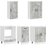  Kuhinjska jedinica KALMAR 5 pcs Betonska siva Konstruirano drvo | shoptok.hr