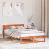  Okvir kreveta Ulašteni smeđi Čvrsta borovina 120 x 200 cm | shoptok.hr