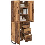  Highboard 2 kom. Staro drvo 69,5 x 34 x 180 cm Slike