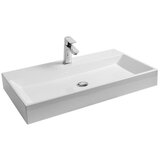 Ravak NATURUM0800 Natural 80 x 45 cm stenski umivalnik iz litega marmorja z odprtino za armaturo | Shoptok.si