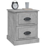  Nočna omarica 2 kosa betonsko siva 39x39x47,5 cm inženirski les | Shoptok.si
