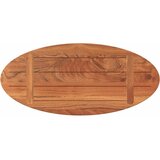 Stolna ploča 80x40x3,8 cm ovalna od masivnog drva bagrema | Eponuda.com