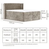 Maison de Rêve Rožnata boxspring postelja s prostorom za shranjevanje 200x200 cm Passion – | Shoptok.si