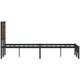  Metalni okvir kreveta bez madraca smeđi hrast 120x200 cm | Eponuda.ba