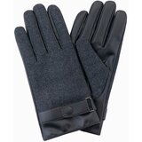 Ombre Elegant men's mixed material gloves - graphite melange Cijene