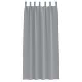 vidaXL Zavjese sa zavjesama 2 pcs Svjetlosiva 245 x 140 cm Poliester | shoptok.hr
