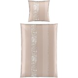 Dieter Knoll posteljnina ornament 140/200 cm saten bež | Shoptok.si