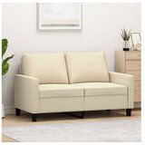 vidaXL Dvosjed od tkanine krem 120 cm Cijene