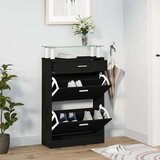 vidaXL Ormarić za cipele crni 63 x 24 x 104 cm od konstruiranog drva | shoptok.hr