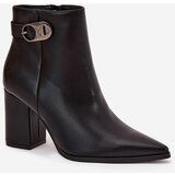 Boto Ladies Ankle Boots With Decorative Detail Black Tharina | ePonuda.com