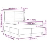  Box Spring postelja s posteljnino v taupe barvi, 160x200 cm, tkanina, (22051559) | Shoptok.si