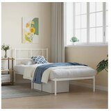 vidaXL Metalni okvir za krevet s uzglavljem bijeli 80x200 cm | shoptok.hr