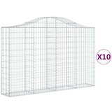  Lučne gabionske košare 10kom 200x30x120/140cm pocinčano željezo | shoptok.hr