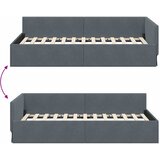  Kutni okvir kreveta Tamno siva 90 cm x 200 cm Baršun | shoptok.hr