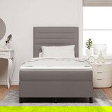  Krevet s box springom i madracem taupe 120x200 cm tkanina | shoptok.hr