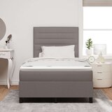  Postelja s škrbino z vzmetnico Taupe 120x200 cm tkanina, (22083486) | Shoptok.si