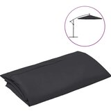  Zamjenska tkanina za konzolni suncobran 300 cm crna | shoptok.hr