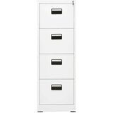 vidaXL arhivska omarica bela 46x62x133 cm jeklo | Shoptok.si