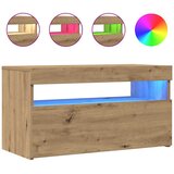 TV ormarić s LED svjetlima Artisan hrast 75x35x40 cm | shoptok.hr