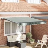Tenda Zelena i bijela 300 x 250 cm Poliester i čelik | shoptok.hr