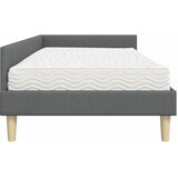  Kutni krevetni okvir s madracem s madracem 2 pcs Siva tkanina | shoptok.hr