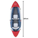 Bestway 65077 napuhujući kajak za 2 osobe – set s veslima, pumpom i sjedalima | Shoptok.si