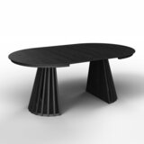Bessagi Home Raztegljiva Miza Ennio, 120-200x120, Črna | Shoptok.si