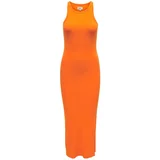 Only Vsakodnevna obleka Lindsay 15235138 Oranžna Slim Fit