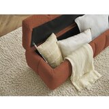 Bobochic Paris Opečnato oranžna klop iz tkanine bouclé Mont Blanc – | Shoptok.si