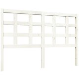 The Living Store Posteljno vzglavje belo 140,5x4x100 cm trdna borovina - Posteljno Vzglavje, (21454771) | Shoptok.si
