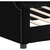  Dnevni krevet crni 90 x 190 cm od tkanine | shoptok.hr