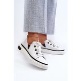 Kesi Patent leather women's sneakers D&A White | shoptok.hr