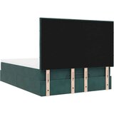  Otomanska postelja z vzmetnicami temno zelena 140x200cm žamet, (22011908) | Shoptok.si